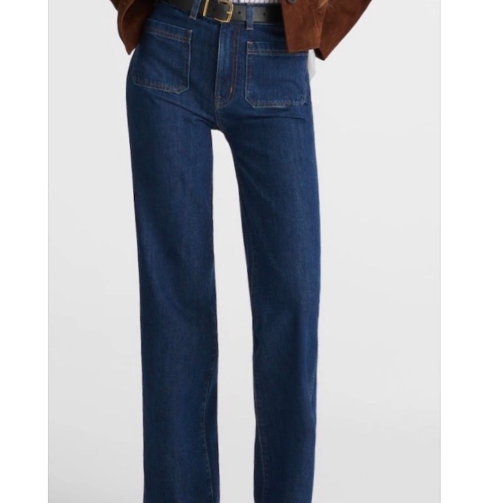 (NOT FOR SALE) Madewell The Cleo Straight Leg Jean in Plumville Wash Size 31 EUC